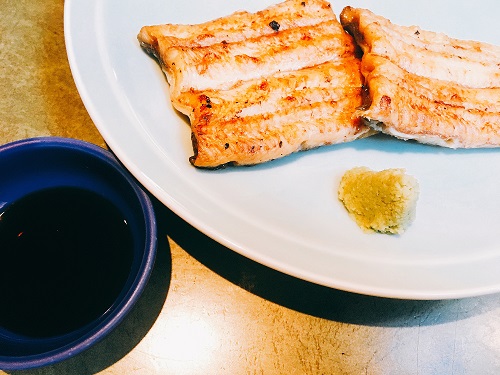 うなぎ藤田の白焼き