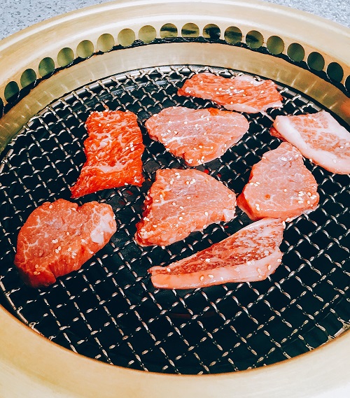 淡路牛の焼肉(焼く前)