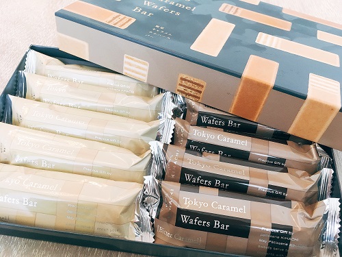 キハチの東京キャラメルウエハースバーの商品写真