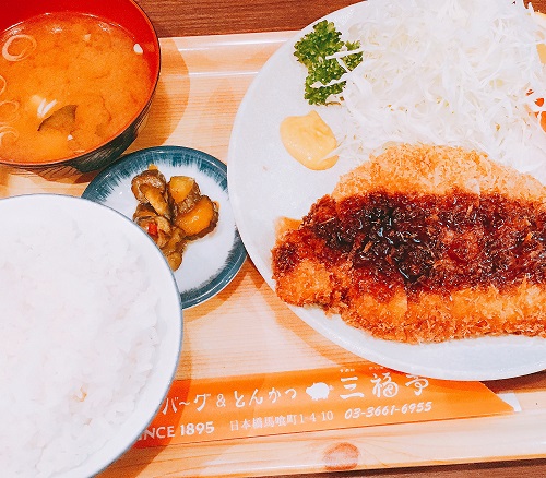 三福亭のとんかつ定食