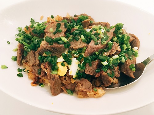 コストコのガーリックビーフライス アレンジ