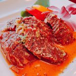 石焼ビビンバ on the ハラミ厚切焼 = 美味し~い♡ in 叙々苑!
