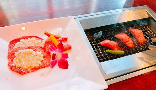 叙々苑の上ネギタン塩焼の写真