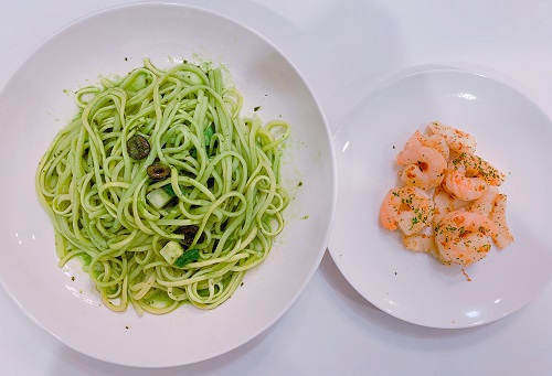 青の洞窟 ジェのベーゼとエビとイカ