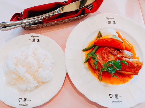 ムッシュ藤田の阿波尾鶏ソテーランチ(ジンジャーソース)