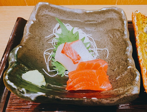 JR名古屋駅定食の刺身