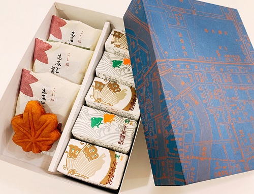 にしき堂のもみじ饅頭と新平家物語
