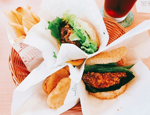 モスライスバーガー海老の天ぷらとナゲット