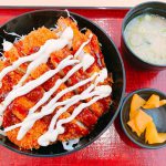 サクッとしたカツが溢れてる♡ ボリューム満点!淡路SAのダブルソースカツめし☆