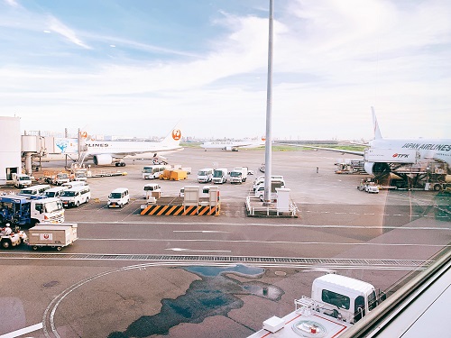 羽田空港の待合室