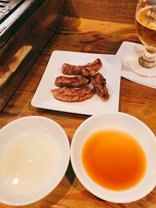 うしごろバンビーナ五反田店のハラミ一人前(焼き後)