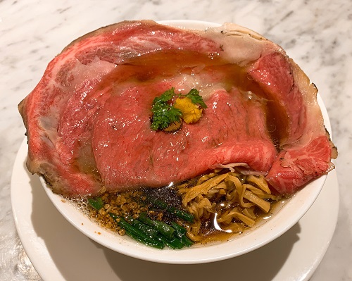 メンショー サン フランシスコのA5黒毛和牛醤油らぁめん