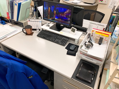 TFの品質管理室の2F事務所