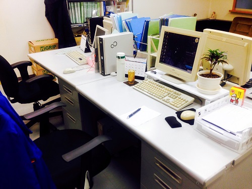 TFの品質管理室初期の2F事務所