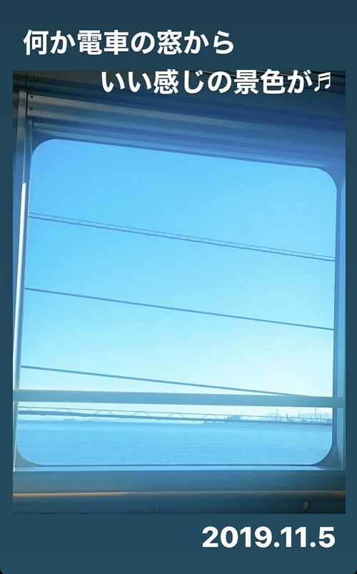 下松行き列車の窓からの風景