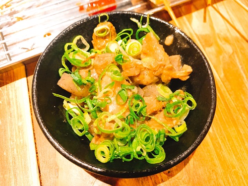 串カツ えべっさん 泉佐野駅前店の付け合わせ(ぼっかけ)