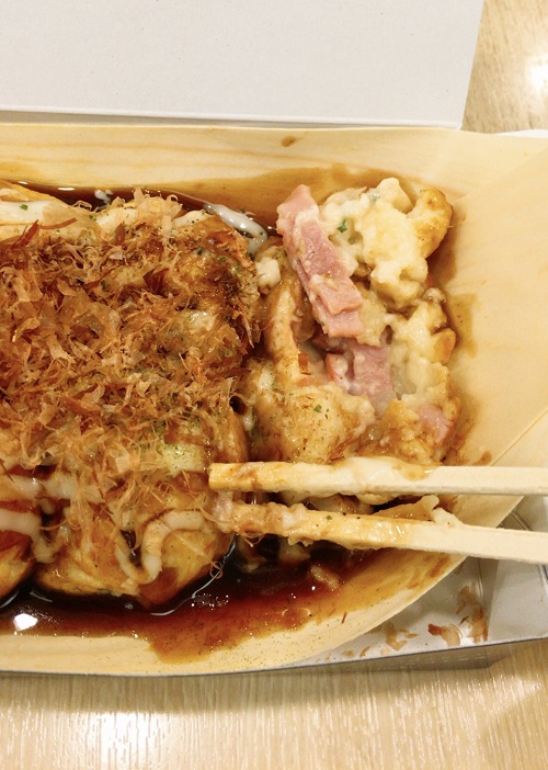 コナモンミュージアム ベーコンチーズたこ焼きの具