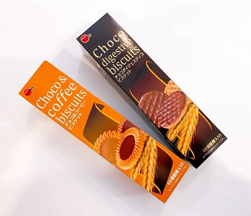 チョコ&コーヒービスケットとチョコダイジェスティブビスケットの外装