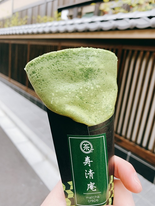 浅草 寿清庵の宇治クレープ