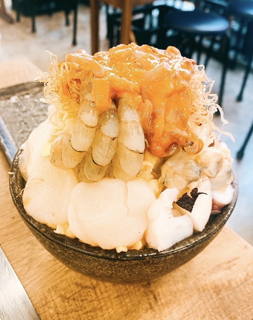 浅草もんじゃ かのやの海鮮かのやスペシャル 焼く前