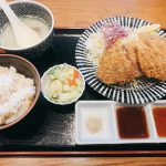 赤身が残る牛肉が印象的☆牛たん伊之助さんの牛かつ定食とモッチリ麦飯!