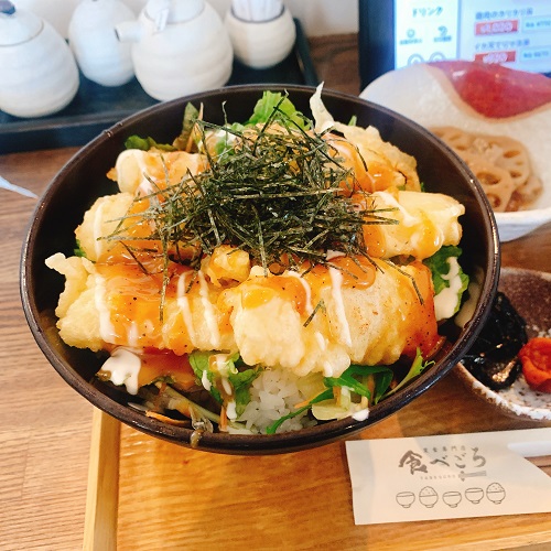 定食専門店 食べごろ イカ天てりマヨ丼