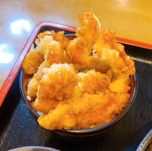 手打ちそば 庵の阿波おどり天丼