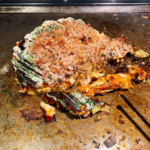 お好み焼 ゆかり梅田店のゆかり焼の海老