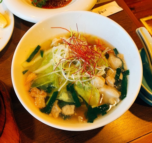 じゃんじゃかのホルモンそば