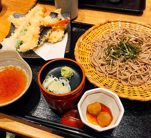 そじ坊 梅田ハービスプラザ店の大海老天ざるそば