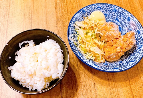 ちゃんぽん亭総本家 本町店のライス・唐揚げセット