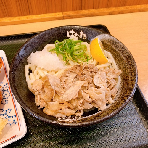 はなまるうどんの塩豚おろしぶっかけ