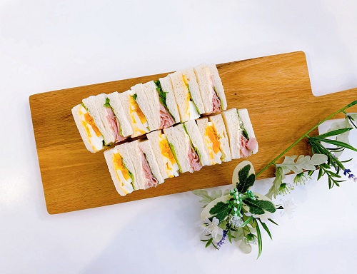 ひとくちサンド(ハムたまご)