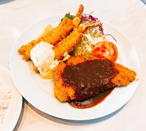 グリルレストラン ひ～このトンカツ&海老フライ