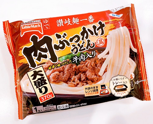 テーブルマークの肉ぶっかけうどん