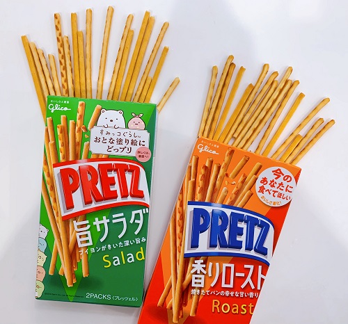 PRETZ旨サラダ味と香りロースト味の商品写真