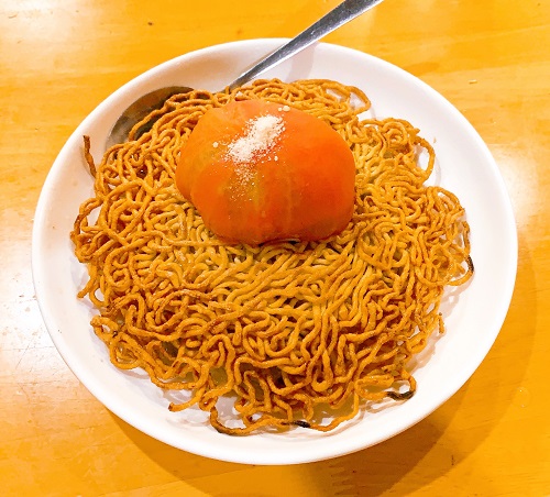 中華料理 帆のエビとトマトの両面かた焼きソバ