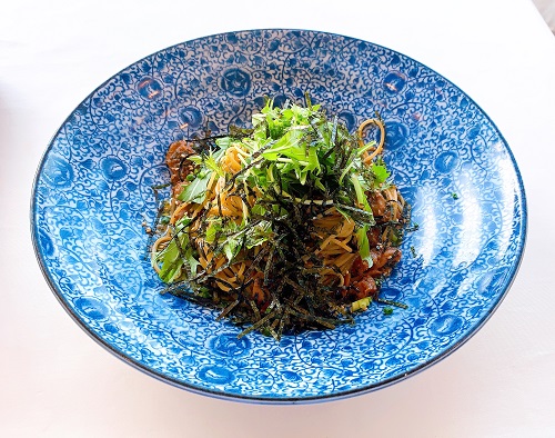 元祖 にんにくや いよてつ高島屋店の照り焼き鶏の和風ペペロンチーノ