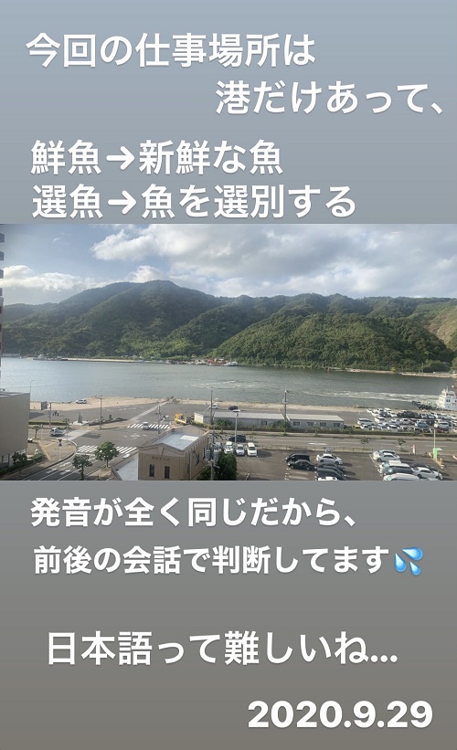 境港のホテルから見える景色