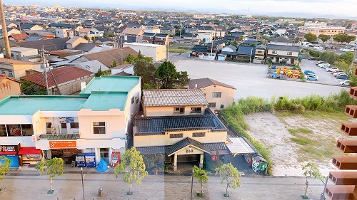 天然温泉 境港 夕凪の湯 御宿 野乃の部屋からの景色