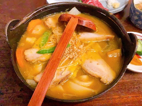 甲州ほうとう・小作 甲府駅前店の焼豚ほうとう