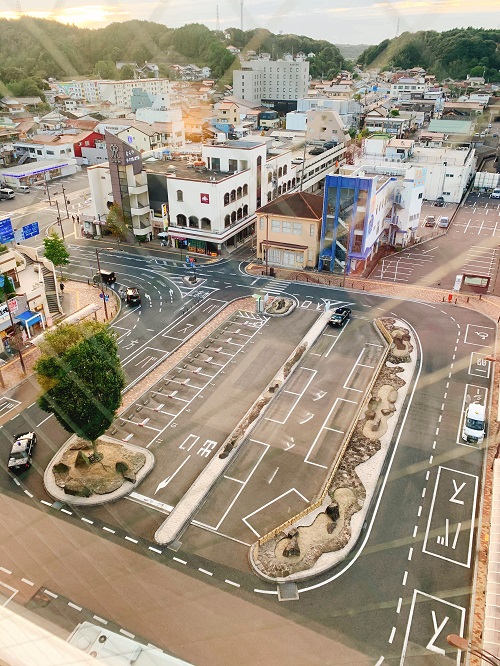 益田グリーンホテルモーリスからの景色