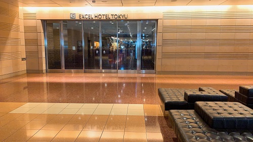 羽田エクセルホテル東急の入り口