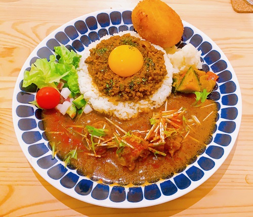 パラキート(PARAKEET)のドライキーマカレー