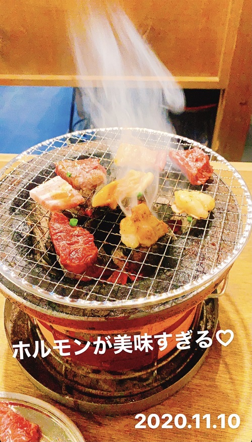 七輪焼肉 ホルモン屋 雷神の中トロホルモンとハラミ ストーリー
