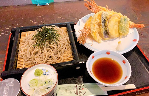 榑木野松本駅舎店の大海老天ざるそば