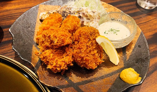 豚かつ専門 とんとんのカキフライ・ひれかつ膳