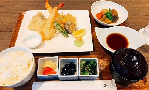 レストラン＆バー TAILWIND 羽田空港第3ターミナルの天婦羅盛り合わせ御膳