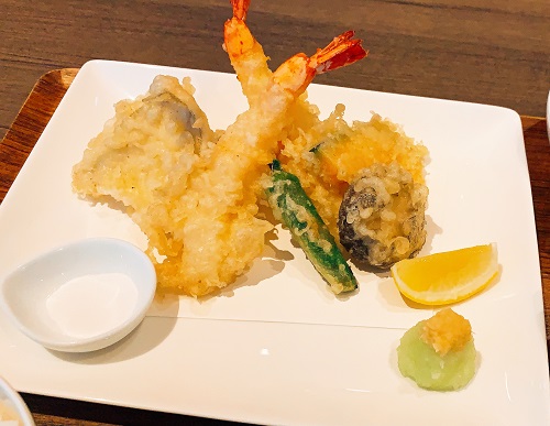 レストラン＆バー TAILWINDの天婦羅盛り合わせ御膳