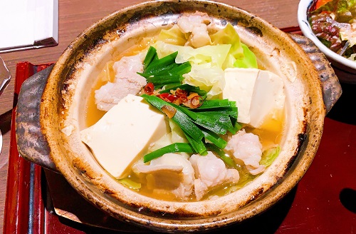 吟醸料理・酒 ゆめぜんの和牛モツ鍋